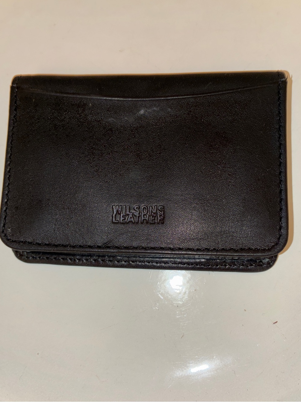 Wilson Leather small wallet/card holder, super soft black leather